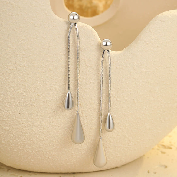 Wholesale Metal Earrings Stainless Steel Geometric Retro Fashion Electroplating For Women