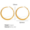 Wholesale Metal Earrings 316L Stainless Steel Simple Geometric Style For Women