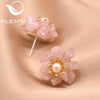 Wholesale Metal Earrings With Pearl And Flower Design Retro Elegant Electroplating For Women