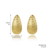 Wholesale Metal Earrings Zinc Alloy Simple Geometric Wave Drop Shape Electroplated For Women