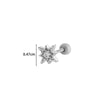 Wholesale Metal Electroplated Flower Star Moon Style Ear Bone Nail Cartilage Puncture Earrings For Women