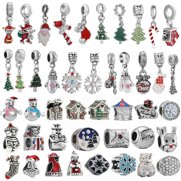 Wholesale Metal Electroplated Totem Loose Beads Jewelry Accessories For Bracelet And Necklace Christmas Holiday Gift
