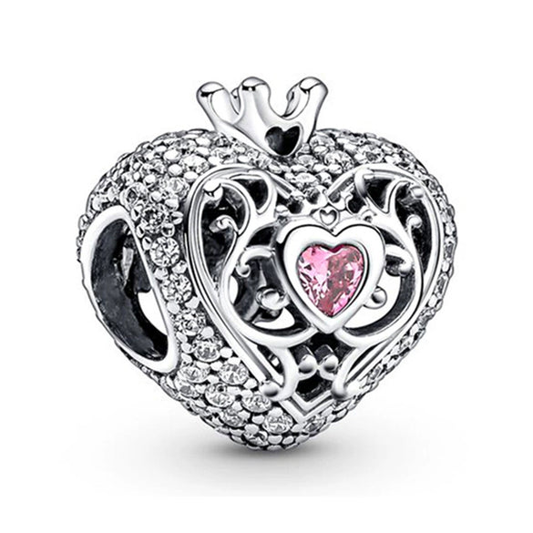 Wholesale Metal Electroplated Totem Pink Dripping Heart Popcorn Beaded Bracelet And Necklace Accessories