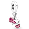 Wholesale Metal Electroplated Totem Pink Dripping Heart Popcorn Beaded Bracelet And Necklace Accessories