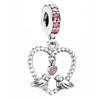 Wholesale Metal Electroplated Totem Pink Dripping Heart Popcorn Beaded Bracelet And Necklace Accessories