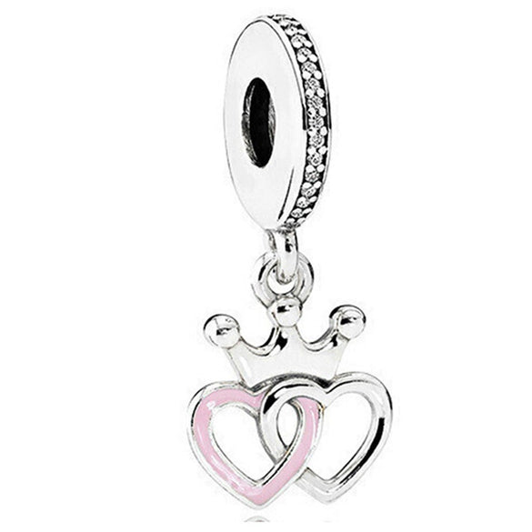 Wholesale Metal Electroplated Totem Pink Dripping Heart Popcorn Beaded Bracelet And Necklace Accessories