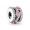 Wholesale Metal Electroplated Totem Pink Dripping Heart Popcorn Beaded Bracelet And Necklace Accessories