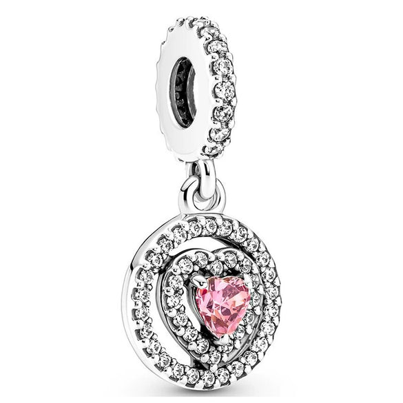 Wholesale Metal Electroplated Totem Pink Dripping Heart Popcorn Beaded Bracelet And Necklace Accessories