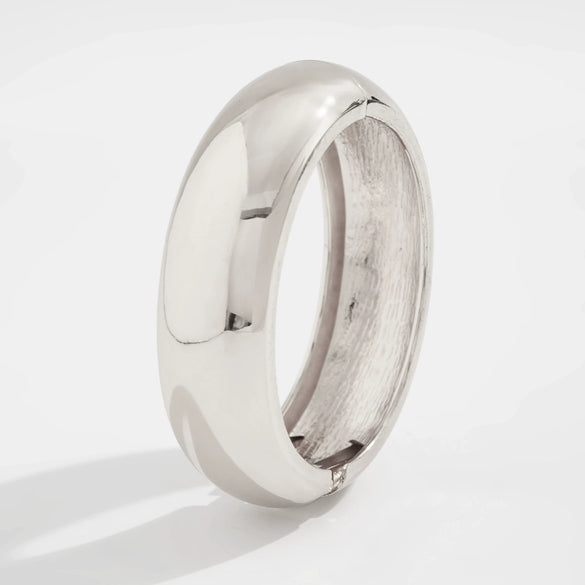 Wholesale Metal Exaggerated Geometric Style Electroplated Wide Bracelet