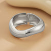 Wholesale Metal Exaggerated Geometric Style Electroplated Wide Bracelet