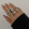 Wholesale Metal Exaggerated Geometric Style Electroplated Wide Bracelet