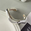 Wholesale Metal Exaggerated Geometric Style Electroplated Wide Bracelet