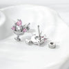 Wholesale Metal Fashion Animal Zodiac Heart Ice Cream Kitten Zircon Electroplated Women's Cartilage Piercing Ear Bone Nail