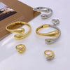 Wholesale Metal Fashion Geometric Electroplated Drop Glow Opening Women's Bracelet Jewelry