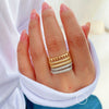 Wholesale Metal Fashion Geometric Hollow Starshaped Electroplated Diamond Bracelet For Women
