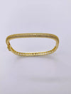 Wholesale Metal Fashion Geometric Hollow Starshaped Electroplated Diamond Bracelet For Women