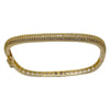 Wholesale Metal Fashion Geometric Hollow Starshaped Electroplated Diamond Bracelet For Women