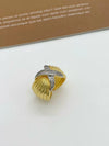 Wholesale Metal Fashion Retro Wide Face Ring Bracelet With Cross Line And Electroplating Treatment