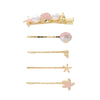 Wholesale Metal Female Hairpin Duckbill Clip Side Clip With Conch Starfish Shell Design Electroplated Hair Accessories
