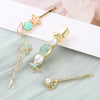 Wholesale Metal Female Hairpin Duckbill Clip Side Clip With Conch Starfish Shell Design Electroplated Hair Accessories