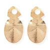 Wholesale Metal Flower Earrings Simple Retro Irregular Gold Plated For Women