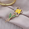 Wholesale Metal Flower Hairpin For Women With Electroplating Treatment