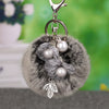 Wholesale Metal Flower Keychain Pendant For Female Plush And Cute Design
