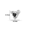 Wholesale Metal Flower Pattern Electroplated Titanium Steel Thin Rod Double Head Screw Women's Niche Cartilage Earrings