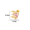 Wholesale Metal Flower Pattern Electroplated Titanium Steel Thin Rod Double Head Screw Women's Niche Cartilage Earrings
