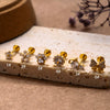 Wholesale Metal Flowers Electroplating Fashion Women's Puncture Earrings