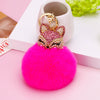 Wholesale Metal Fox Head Rhinestone Keychain For Women's Bags