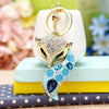 Wholesale Metal Fox Key Chain And Bag Pendant With Rhinestones Creative Design For Women