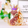Wholesale Metal Fox Key Chain And Bag Pendant With Rhinestones Creative Design For Women