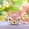 Wholesale Metal Fox Key Chain And Bag Pendant With Rhinestones Creative Design For Women