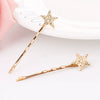 Wholesale Metal Frosted Star Moon Peach Heart Electroplated Women's Side Clip Bangs Clip