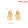 Wholesale Metal Geometric Cshaped Stud Earrings For Women Retro Hip Hop Style With Electroplating