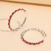 Wholesale Metal Geometric Cshaped Turquoise Earrings With Electroplating