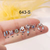 Wholesale Metal Geometric Electroplating Cartilage Ear Nail For Women