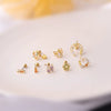 Wholesale Metal Geometric Electroplating Cartilage Ear Nail For Women