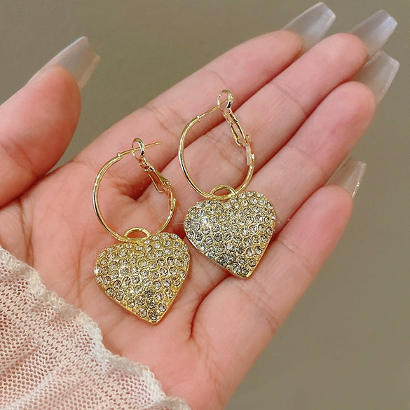 Wholesale Metal Geometric Exaggerated Retro Electroplated Earrings For Women