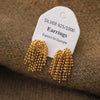 Wholesale Metal Geometric Fireworks Tassel Earrings For Women Copper Electroplated