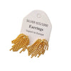 Wholesale Metal Geometric Fireworks Tassel Earrings For Women Copper Electroplated
