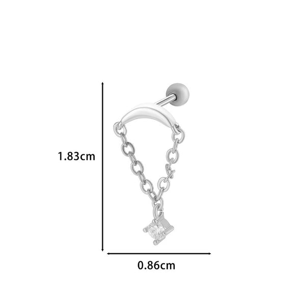 Wholesale Metal Geometric Flower Pendant Earrings With Electroplating For Women
