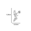 Wholesale Metal Geometric Flower Pendant Earrings With Electroplating For Women