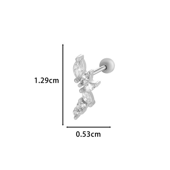 Wholesale Metal Geometric Flower Pendant Earrings With Electroplating For Women