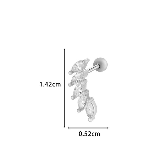 Wholesale Metal Geometric Flower Pendant Earrings With Electroplating For Women