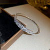 Wholesale Metal Geometric Inlaid Zircon Bracelet Light Luxury Jewelry