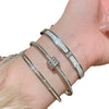 Wholesale Metal Geometric Inlaid Zircon Bracelet Light Luxury Jewelry