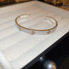 Wholesale Metal Geometric Inlaid Zircon Bracelet Light Luxury Jewelry