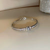 Wholesale Metal Geometric Inlaid Zircon Bracelet Light Luxury Jewelry